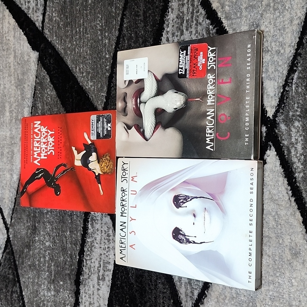 AMERICAN HORROR STORY 1ST 2ND & 3RD  SEASONS DVD BUNDLE